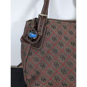 Dooney & Bourke  Large Nina Shoulder Bag Tote  Brown